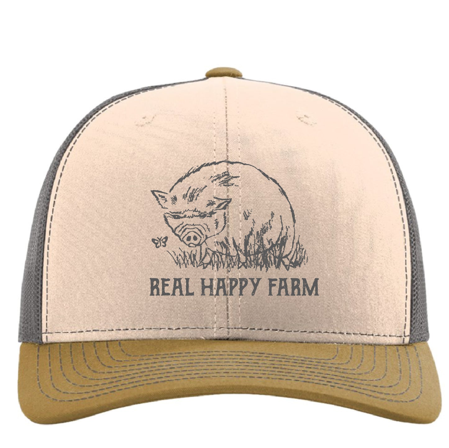 The Penny Hat: Charcoal/Gold