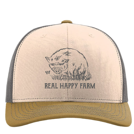 The Penny Hat: Charcoal/Gold