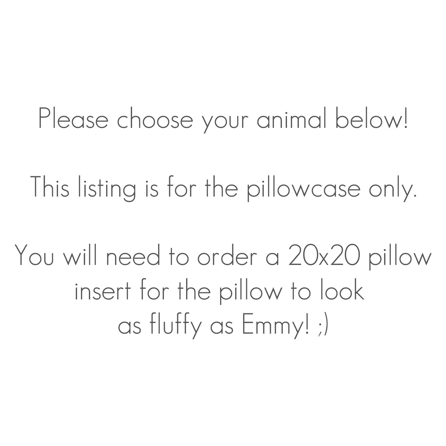 Animal Pillowcase
