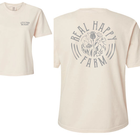 Women's Cropped Boxy Tee: Ivory